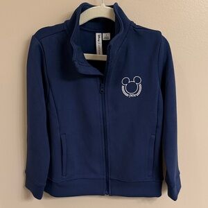 Janie and Jack Navy Blue Mickey Kids zip-up Sweatshirt